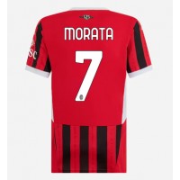 Camiseta AC Milan Alvaro Morata #7 Primera Equipación Replica 2024-25 para mujer mangas cortas